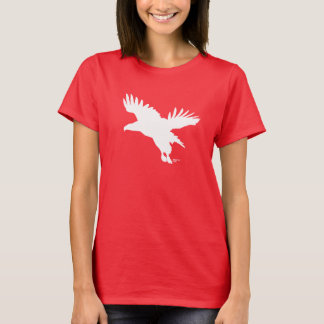 T-shirt Eagle atado branco pelo design gráfico da vida