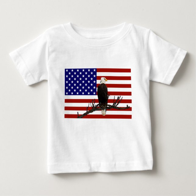 T-shirt Eagle Bald Vigilância (Frente)