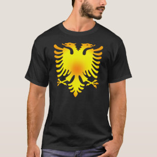 T-shirt Eagle dourado albanês