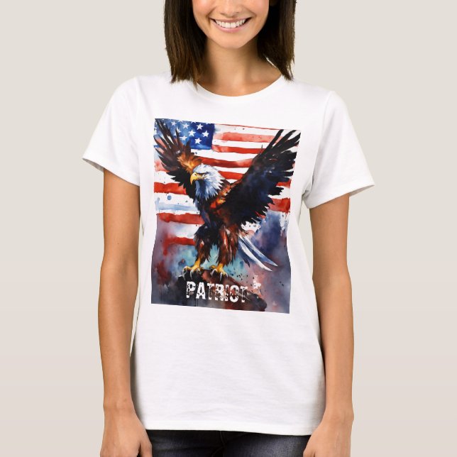 T-shirt Eagle Patriot Vintage (Frente)