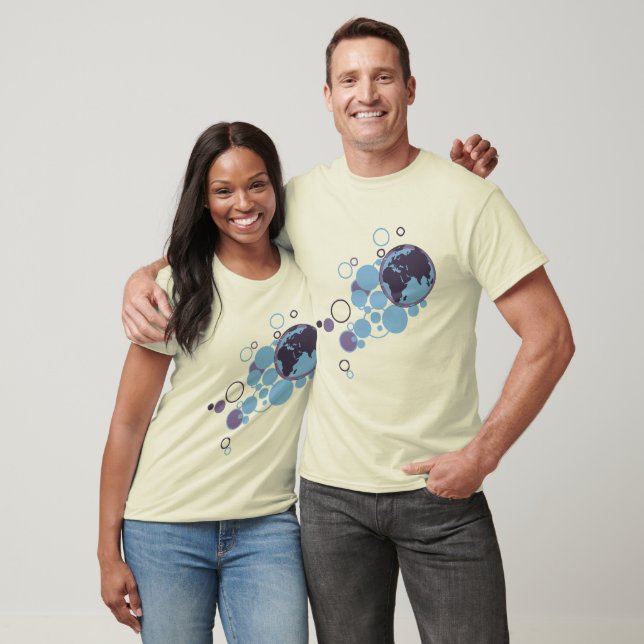 T-SHIRT EARTH GLOBE COSMOS (Unissex)