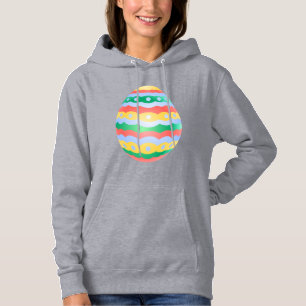T-shirt Easter Hoodies Women's Easter Egg Hooded Shirt