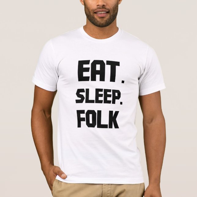 T-shirt eatsleepfolk (Frente)