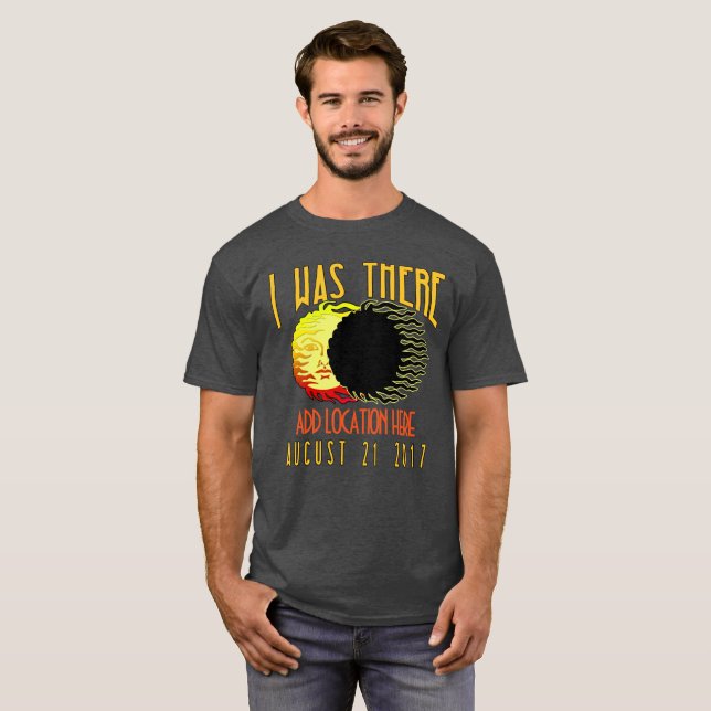 T-SHIRT ECLIPSE SOLAR CUSTOMIZÁVEL 2017 (Frente Completa)