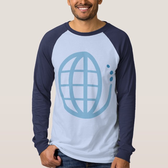 T-shirt eco-terra: conservar água (Frente)