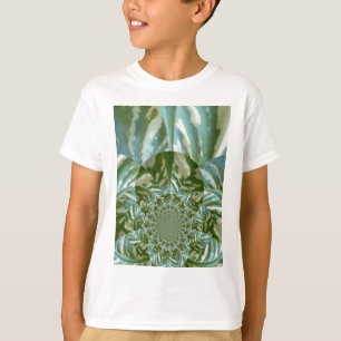 T-shirt Eco Verde Camo Caleidoscópio Impressão