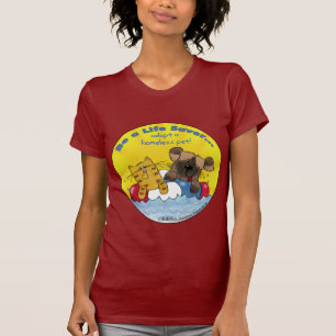 T-shirt Economizador de vida - Adotar animais sem abrigo