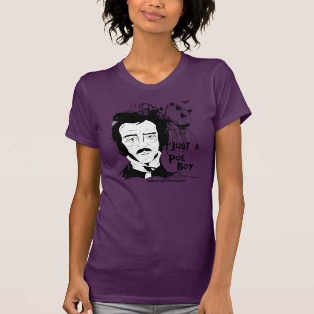 T-shirt Edgar Allan Poe engraçado (Frente)