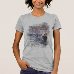 T-shirt Edgar Allan Poe, "O Raven" Poem art