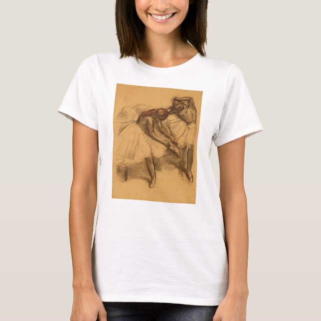 T-shirt Edgar Degas | dois dançarinos (Frente)