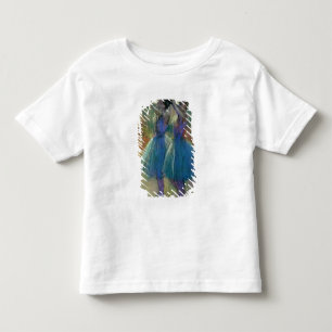 T-shirt Edgar Degas dois dançarinos azuis