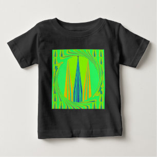 T-shirt Edgy Geometry Neon Design