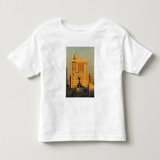 T-shirt Edifícios ao longo da Gran Via e Edifício Espanha (Frente)