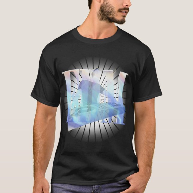 T-SHIRT EDM AZUL ELÉTRICO (Frente)