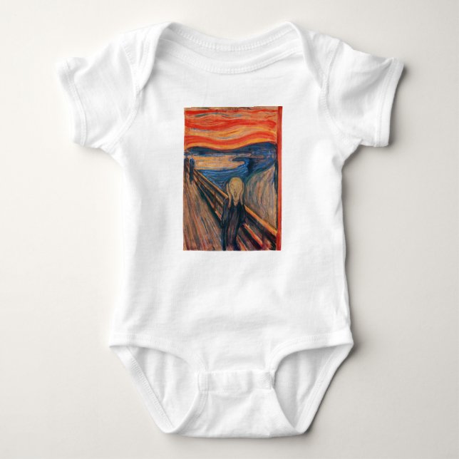 T-shirt Edward Munch o gritar (Frente)