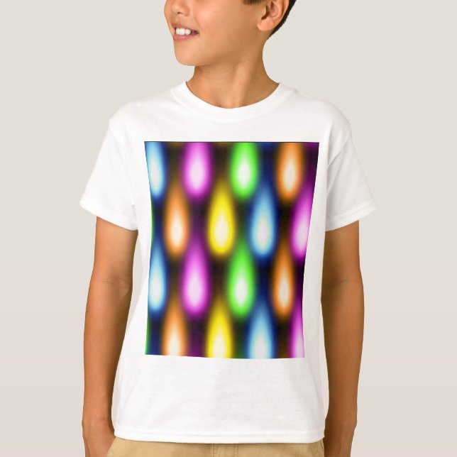 T-shirt Efeitos da luz coloridos (Frente)