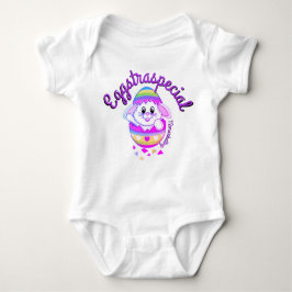 T-shirt EggstrasEspecial Páscoa Bunny Baby criança superio