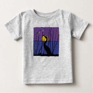 T-shirt Egret Entre Reeds Baby Tee