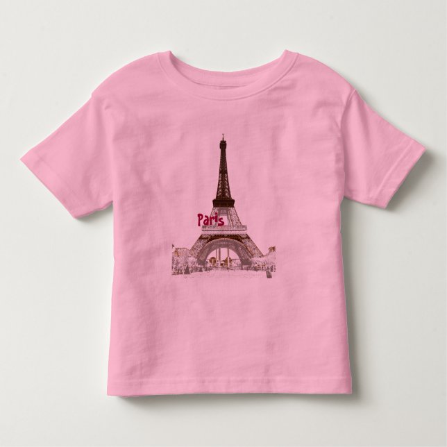 T-shirt Eiffel Torre-Paris (Frente)