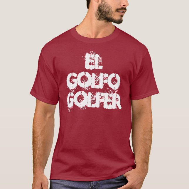 T-shirt EL Golfo, jogador de golfe (Frente)