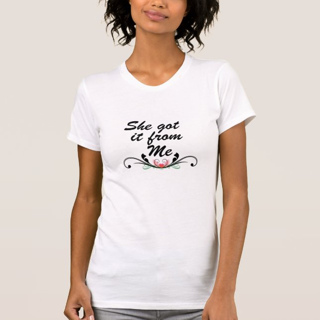 T-shirt Ela recebeu de mim (Frente)