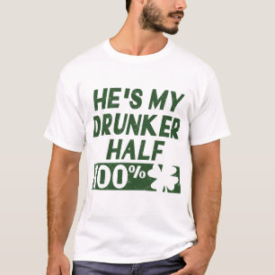 T-SHIRT ELE IS-IS MEU DRUNKER MEIO