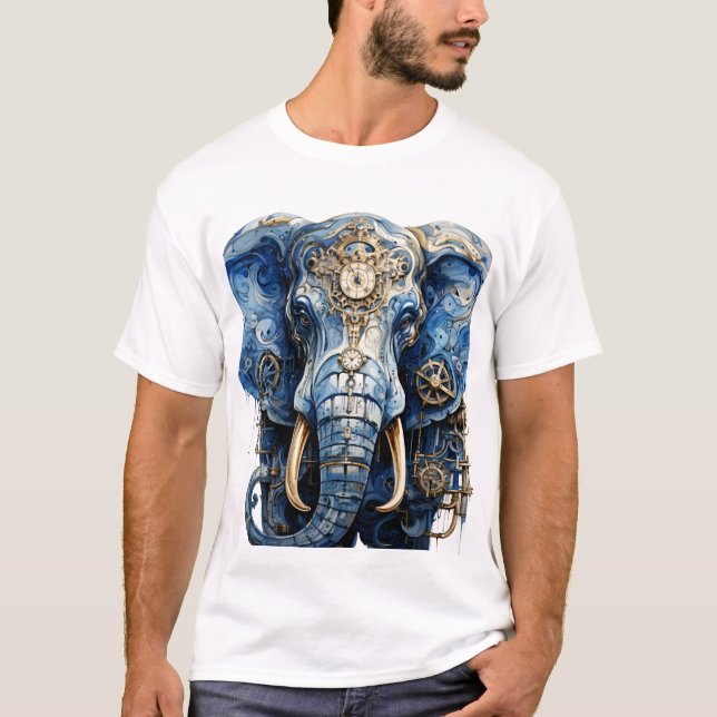 T-Shirt Elefante Azul (Frente)