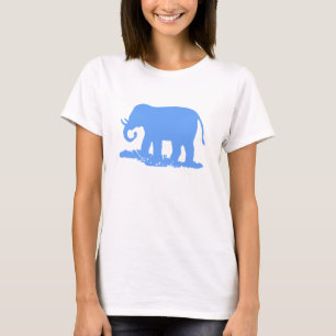 T-shirt elefante azul