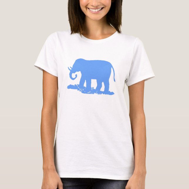 T-shirt elefante azul (Frente)