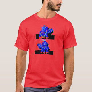 T-shirt Elefante azul