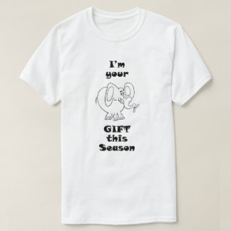 T-shirt Elefante branco do presente