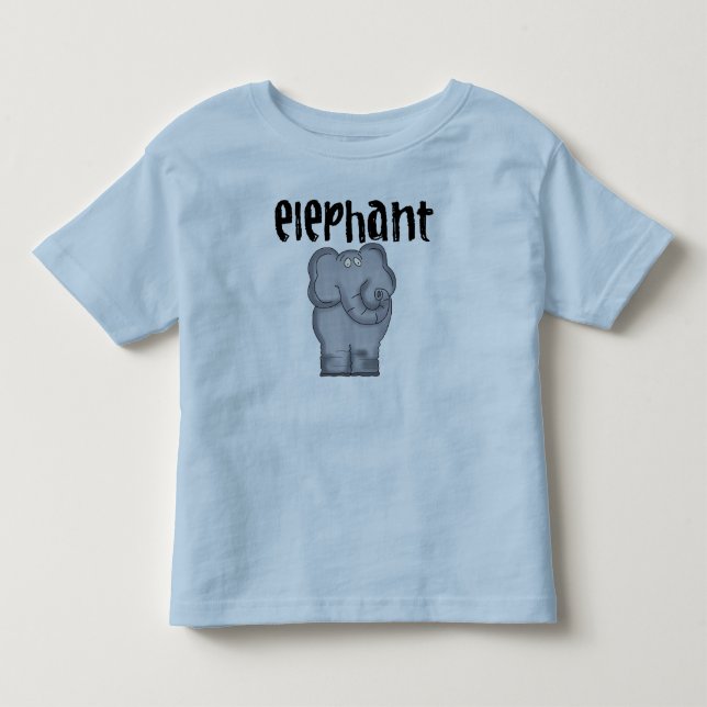 T-shirt Elefante cinzento (Frente)