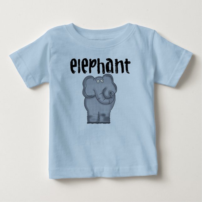 T-shirt Elefante cinzento (Frente)