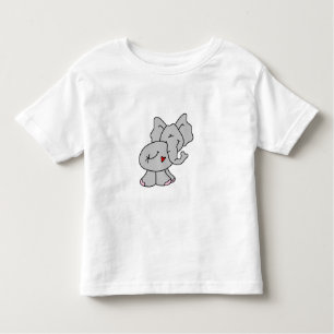 T-shirt Elefante cinzento bonito