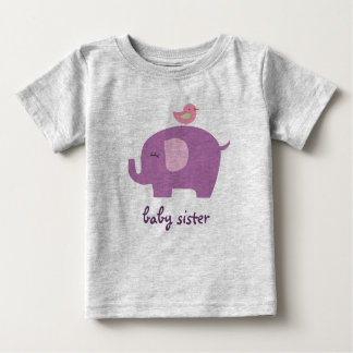 T-shirt Elefante da irmã do bebê