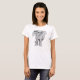 T-shirt elefante do hipster (Frente Completa)