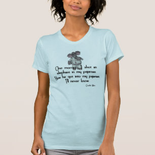 T-shirt Elefante engraçado do KRW em citações de Grouch