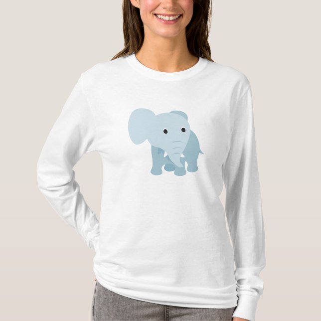T-shirt Elefante para Bebê (Frente)
