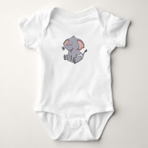 T-shirt Elefante para bebê personalizável