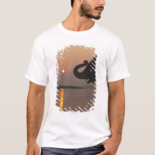 T-shirt Elefante, parque nacional de Chitwan, Nepal (Frente)