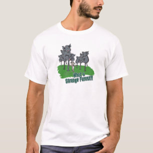 T-shirt elefantes com medo de rato desenho vetorial flores