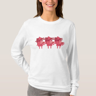 T-shirt ELEFANTES cor-de-rosa
