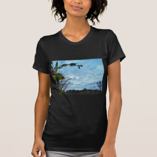 T-shirt Elegante Holly Christmas, céu azul