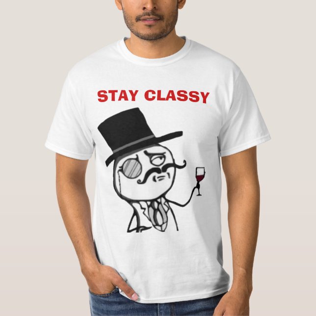 T-shirt elegantes da cara do meme do Internet da (Frente)