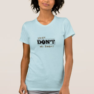 T-shirt Eleição 2016 Não Votar Texto personalizado do Sand