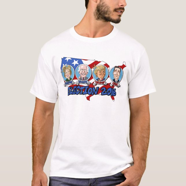 T-shirt Eleição 2016 presidencial (Frente)