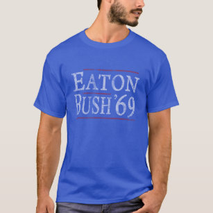 T-shirt Eleição de Eaton Bush retro '69
