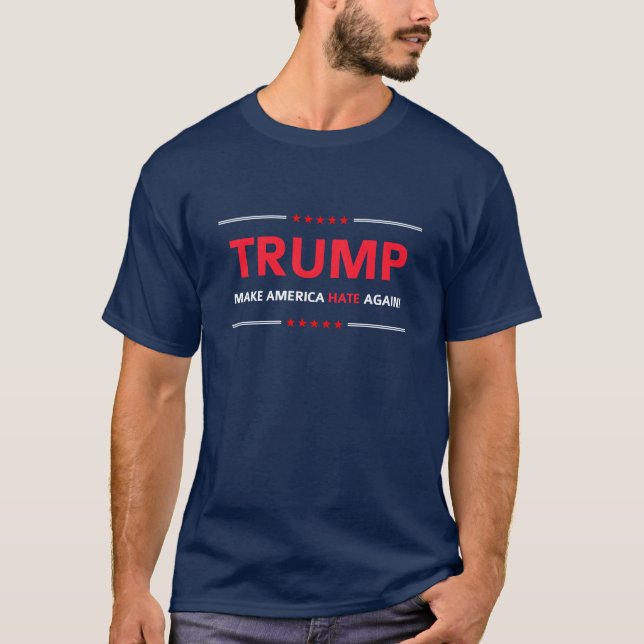 T-shirt Eleições 2016 da paródia de Donald Trump (Frente)
