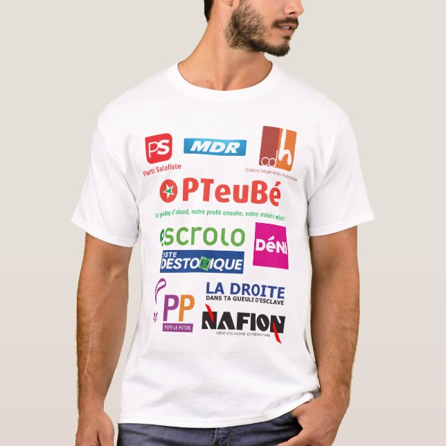 T-Shirt Eleições 2019 de Bélgica Paródia (Frente)