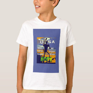 T-shirt Eleições nos EUA 2016 Hillary Clinton espera um ma